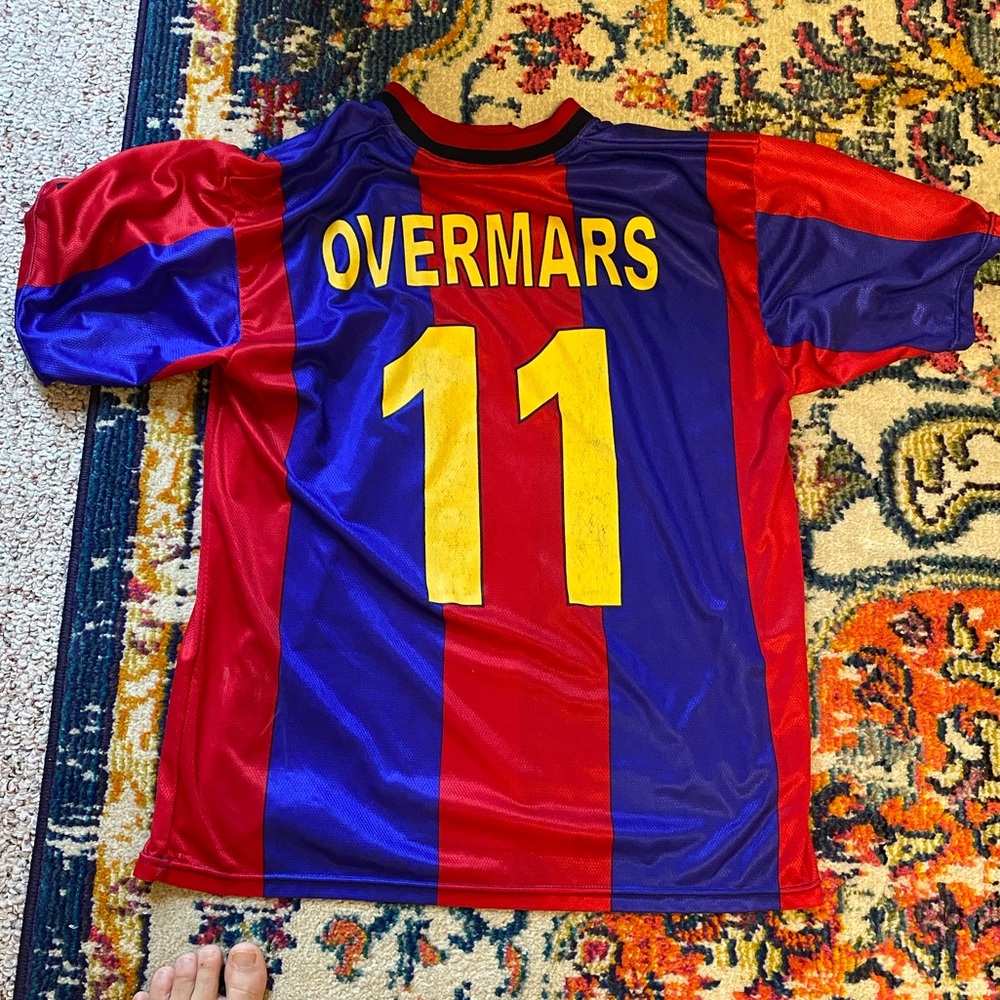 Marc Overmars FC Barcelona Jersey (Size M)